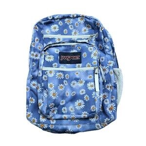 JanSport Big Student Daisy Haze Backpack JS0A47JK Adult Teen Blue White Yellow